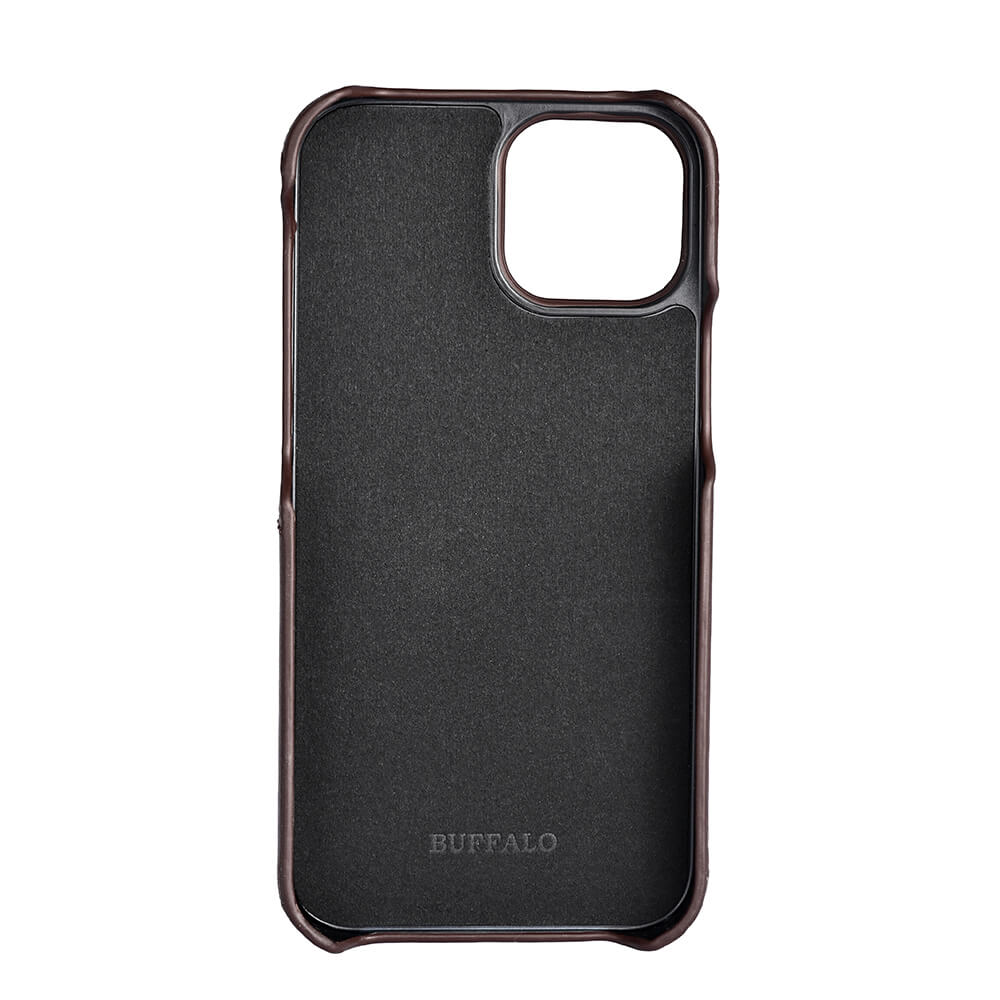 Buffalo Buffalo iPhone 13 Mini Mobilskal Kortfack Äkta Läder Brun
