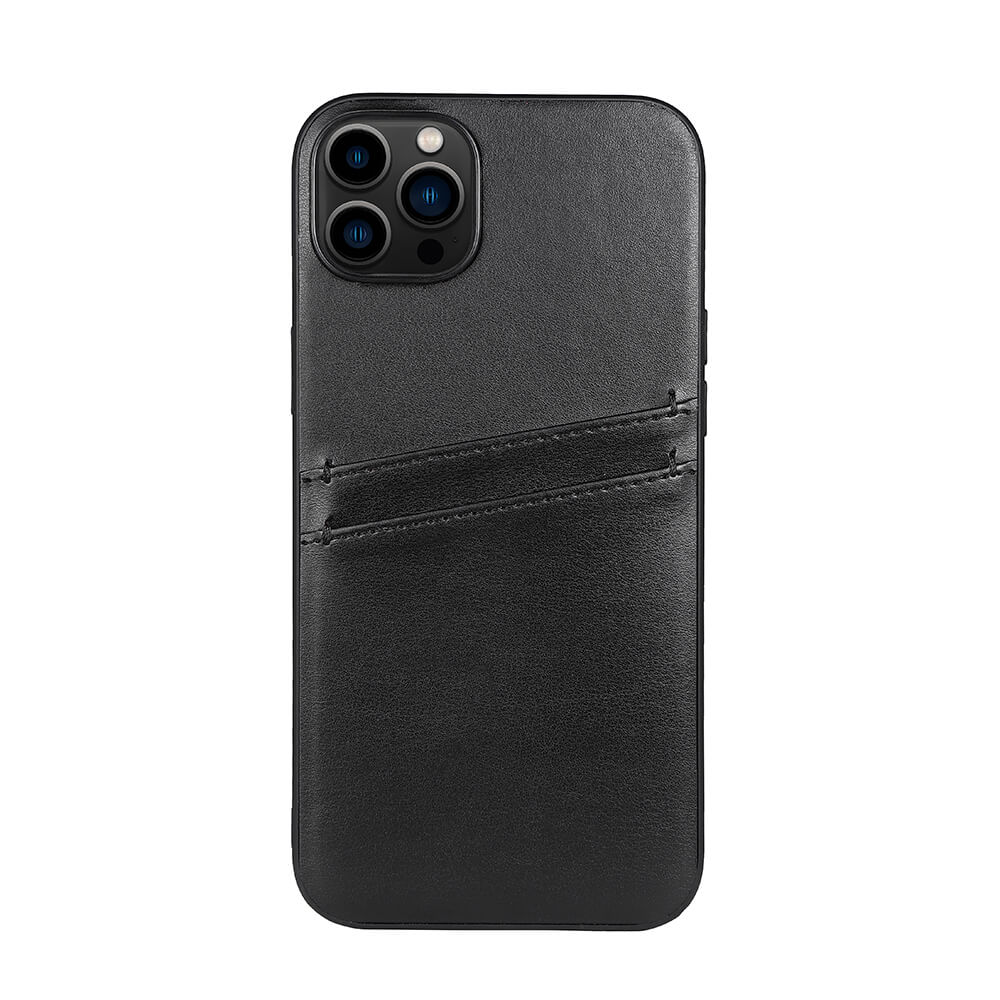 Buffalo Buffalo iPhone 14 Plus Skal Läder Med 2 Kortfack Svart