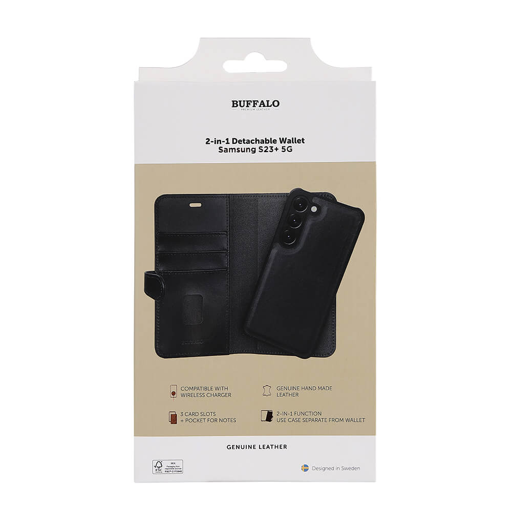Buffalo Buffalo Samsung Galaxy S23 Plus Fodral 2in1 Magnet / Skal Svart
