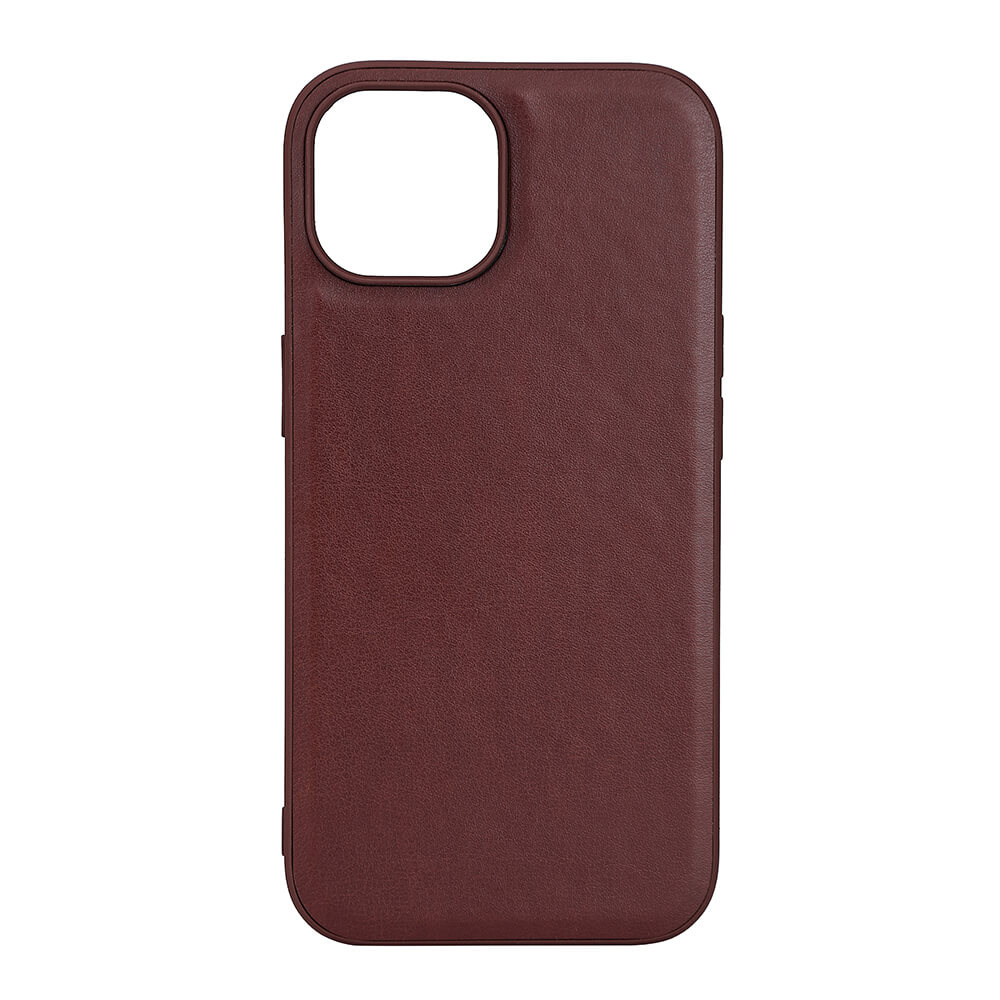 Buffalo Buffalo iPhone 15 Mobilskal MagSafe Läder Brun