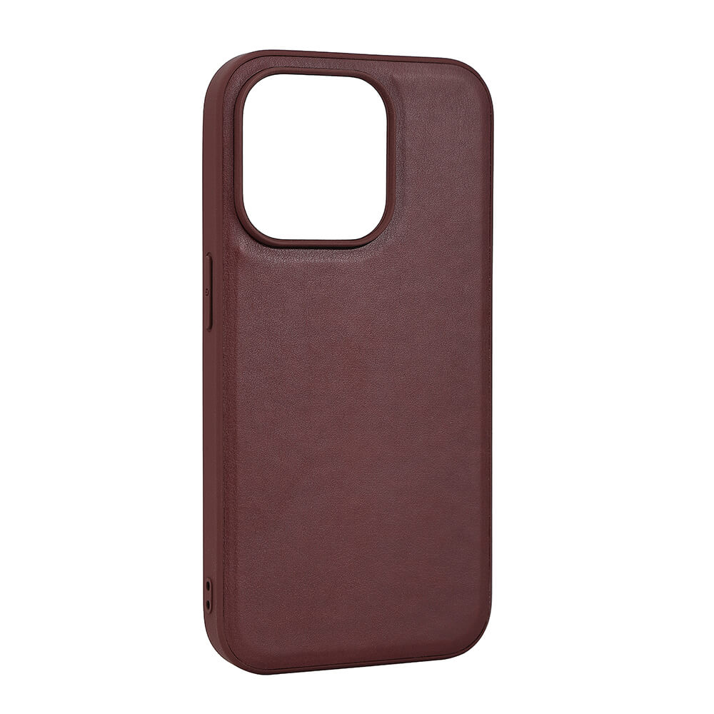 Buffalo Buffalo iPhone 15 Pro Mobilskal MagSafe Läder Brun