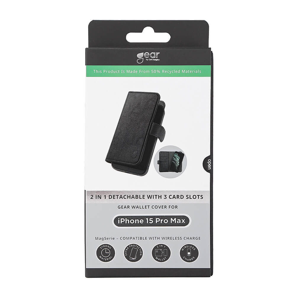 Gear GEAR iPhone 15 Pro Max 2in1 MagSafe Magnet Fodral / Skal Svart