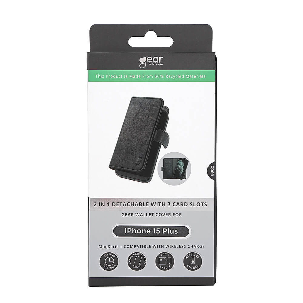 Gear GEAR iPhone 15 Plus 2in1 MagSafe Magnet Fodral / Skal Svart