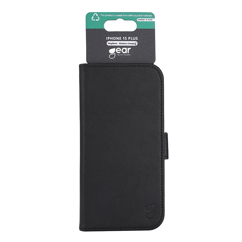 Gear GEAR iPhone 15 Plus Fodral MagSafe Läder Svart