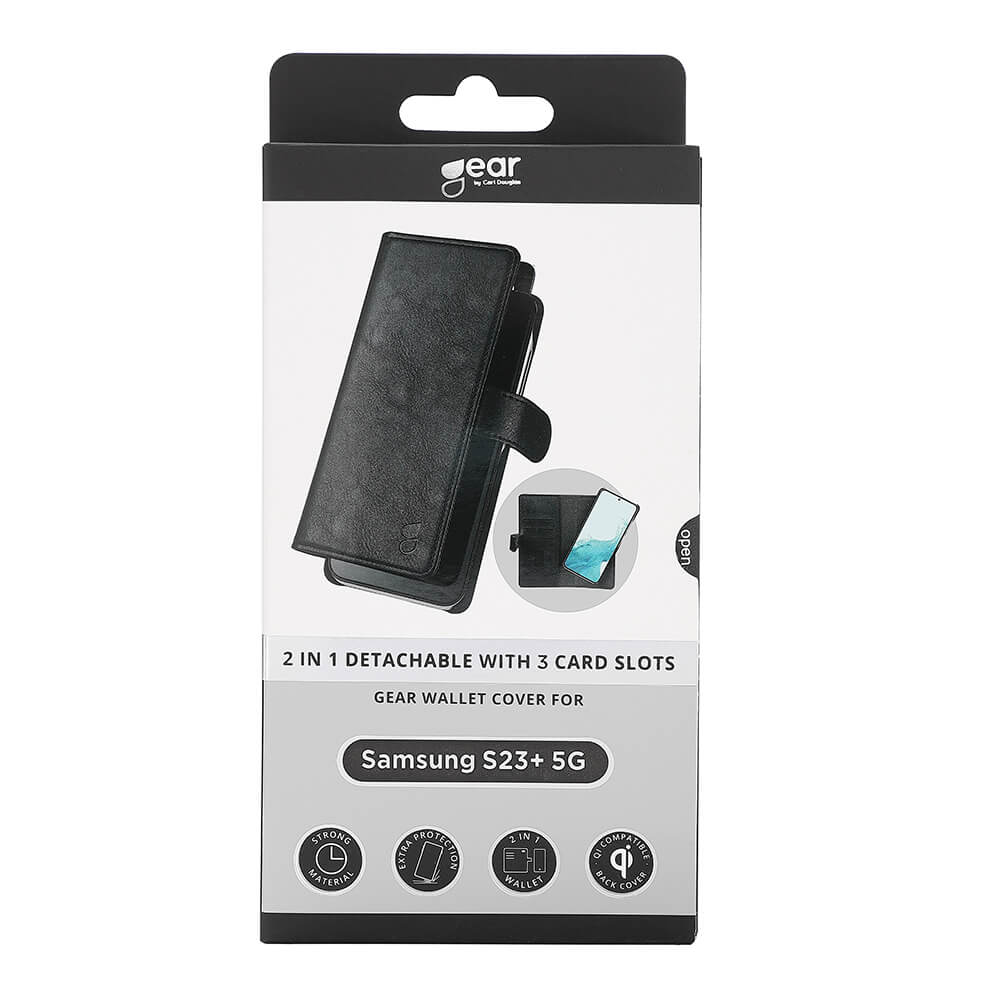 Gear GEAR Samsung Galaxy S23 Plus 2in1 Magnet Fodral / Skal Svart