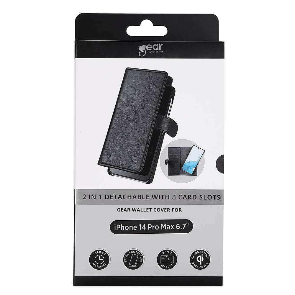 Gear GEAR iPhone 14 Pro Max 2in1 Magnet Fodral / Skal Svart