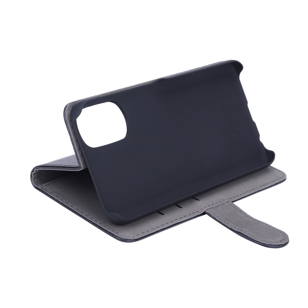 Gear GEAR Motorola Moto G71 Fodral Läder Svart