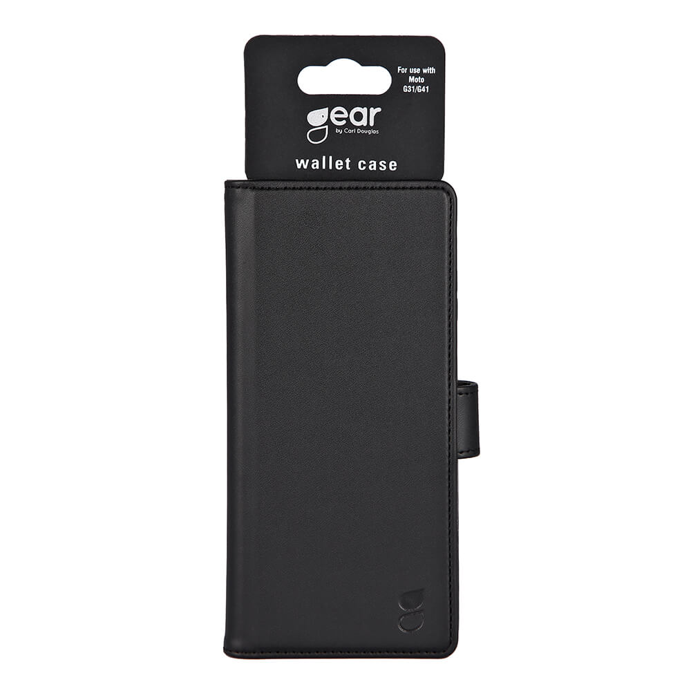 Gear GEAR Motorola Moto G41 Fodral Läder Svart