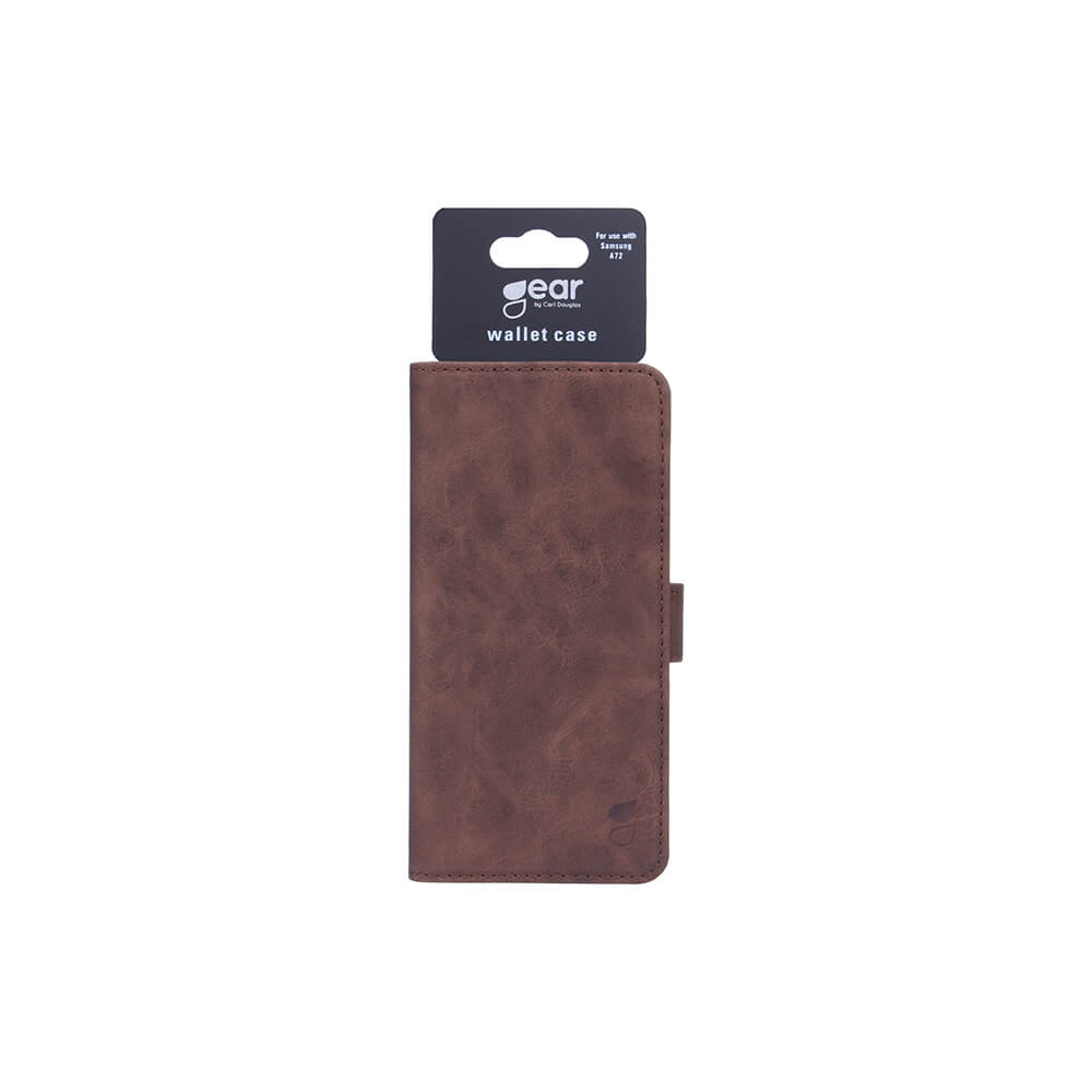 Gear GEAR Samsung Galaxy A72 Fodral Nubuck Läder Brun