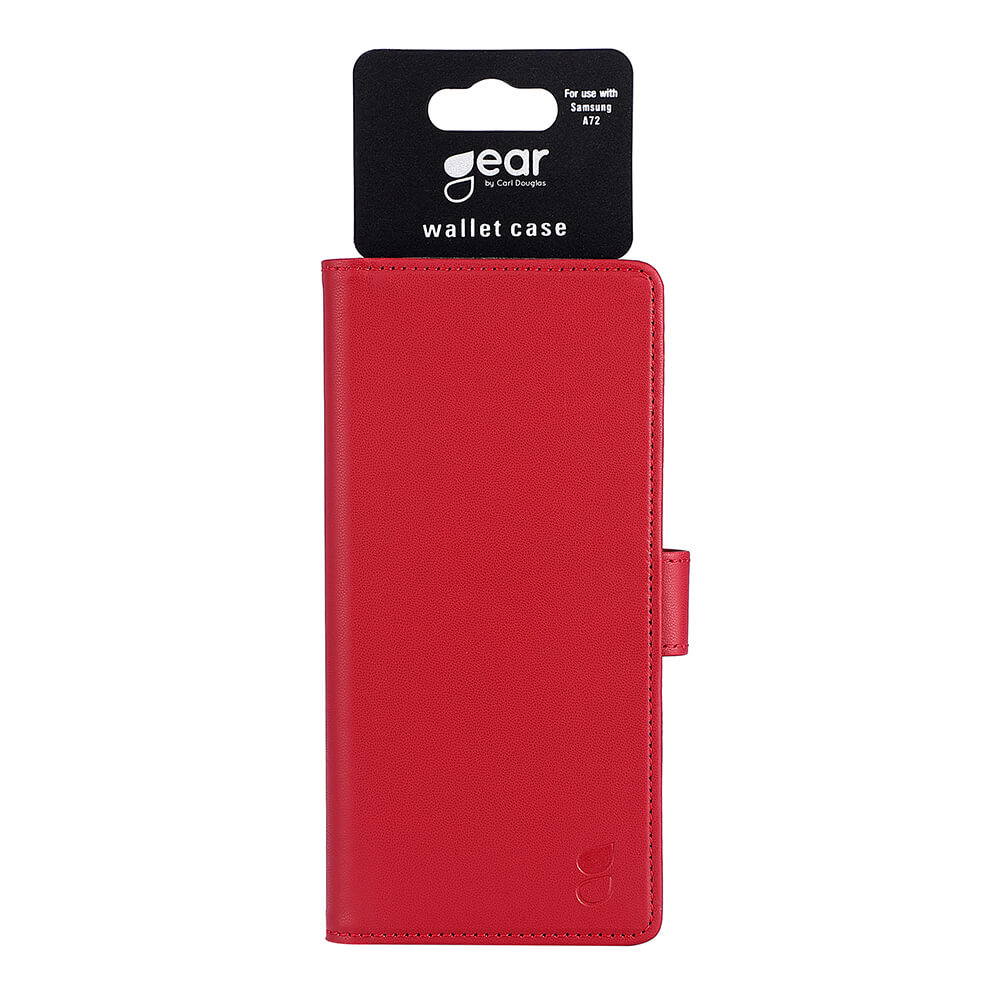 Gear GEAR Samsung Galaxy A72 Fodral Läder Röd