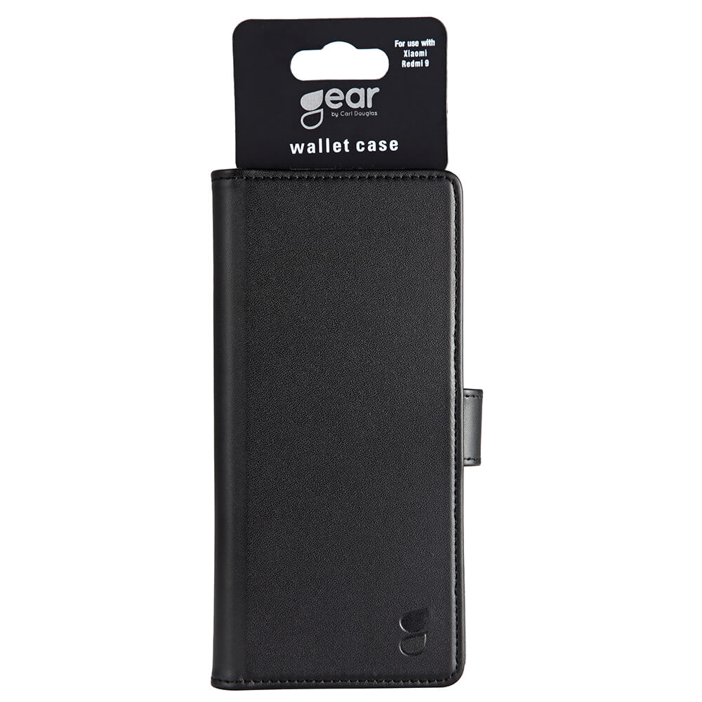 Gear GEAR Xiaomi Redmi 9 Fodral Läder Svart