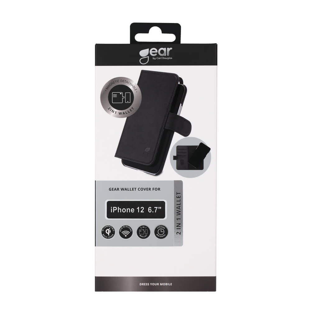 Gear GEAR iPhone 12 Pro Max 2in1 Magnet Fodral / Skal Svart
