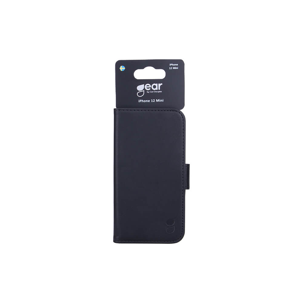 Gear GEAR iPhone 12 Mini Fodral Läder Svart