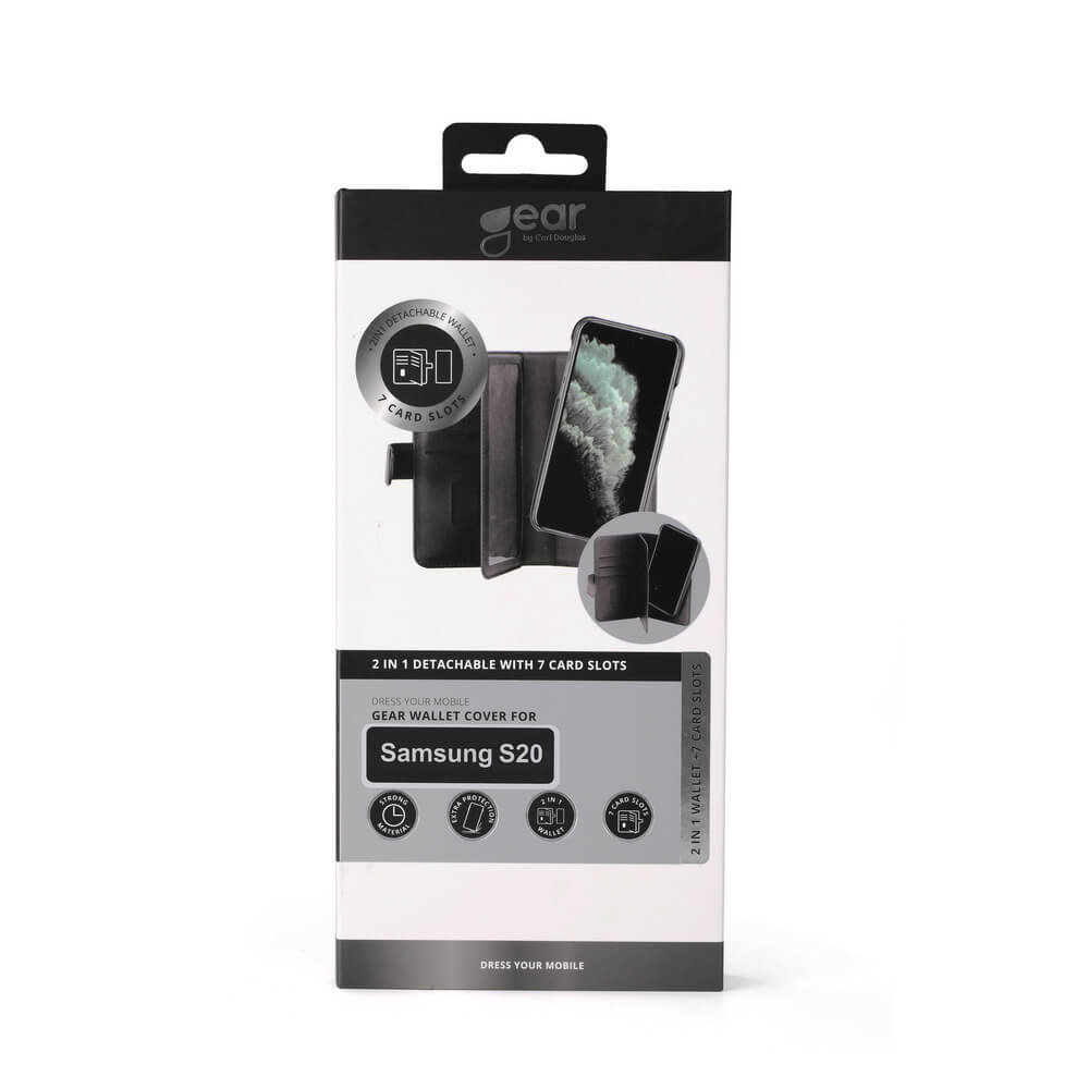 Gear GEAR Samsung Galaxy S20 2in1 Magnet Fodral / Skal Flerfack Svart
