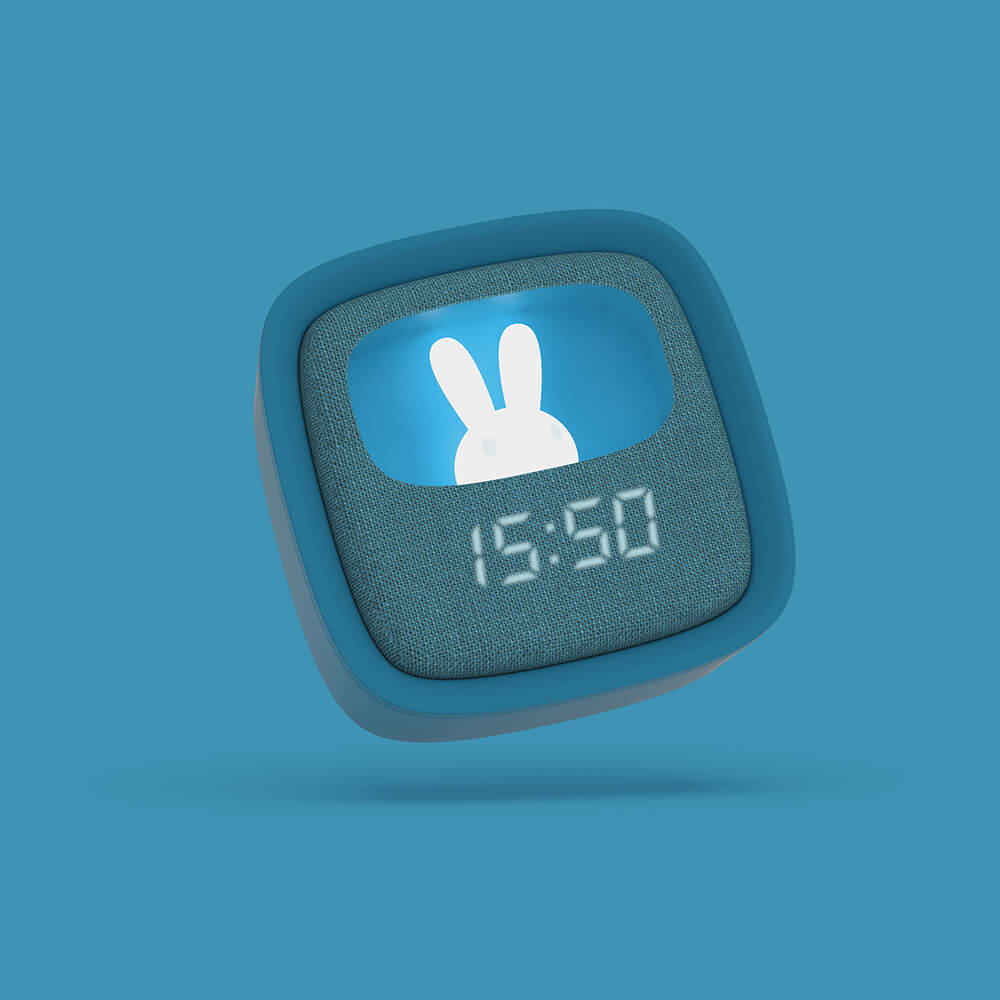 Mobility On Board MOB Väckarklocka med Ljus Billy Clock Mörkblå