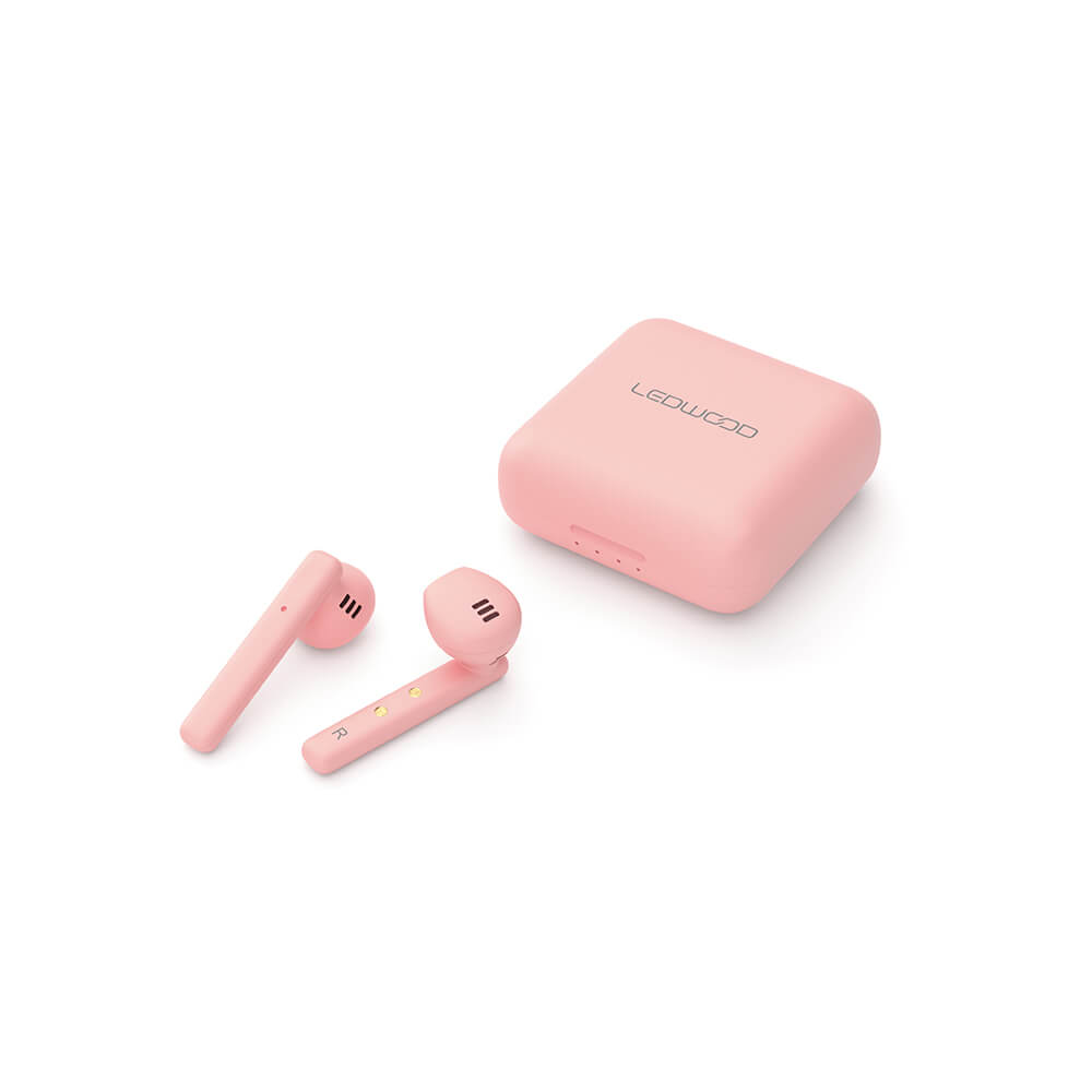 LEDWOOD LEDWOOD Hörlur Hubble TWS True Wireless In-Ear Mic Rosa