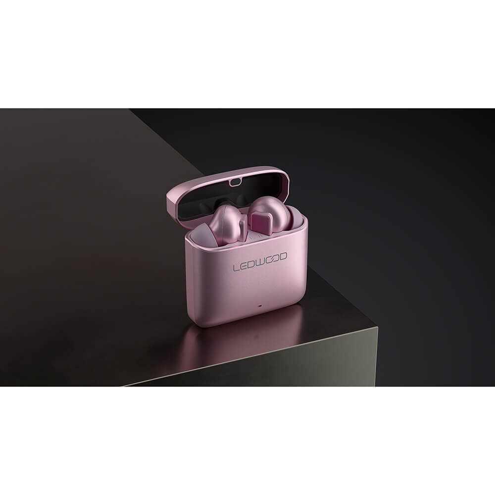 LEDWOOD LEDWOOD Hörlur Titan TWS True Wireless In-Ear Rose