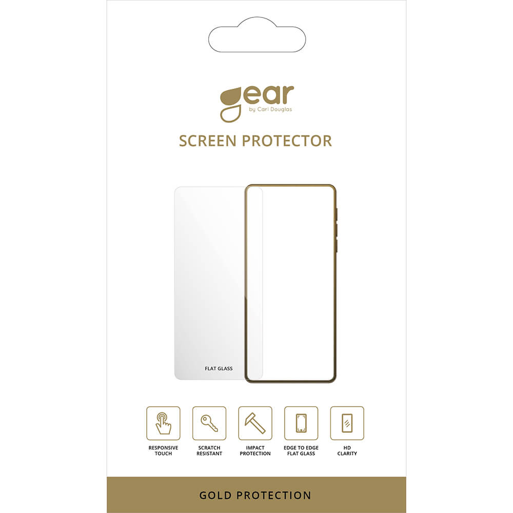 Gear GEAR iPhone 15 Skärmskydd Gold Case Friendly