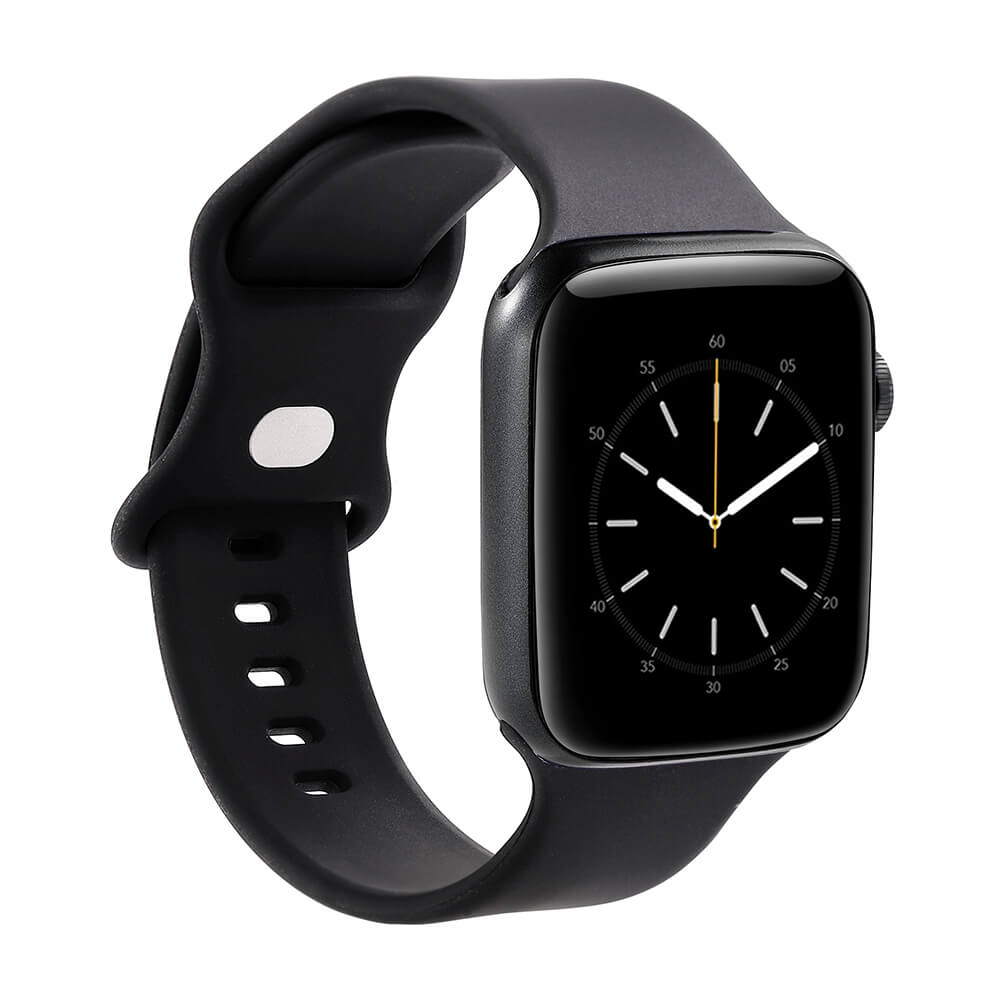 Gear GEAR Klockarmband Silikon Apple Watch 42/44/45/46/49 mm Svart