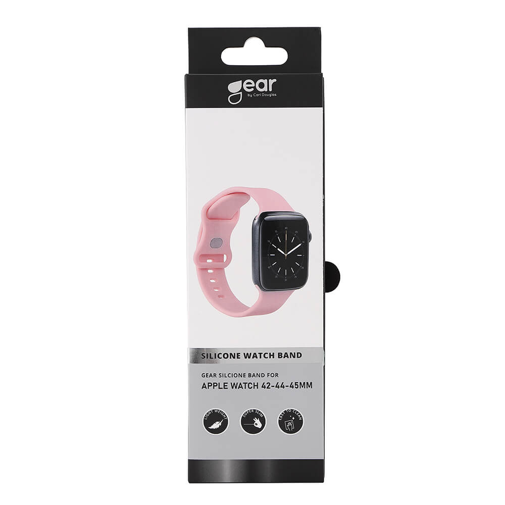 Gear GEAR Klockarmband Silikon Apple Watch 42/44/45/46/49 mm Rosa