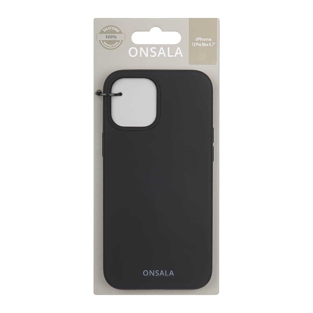Onsala ONSALA iPhone 12 Pro Max Mobilskal Silikon Svart