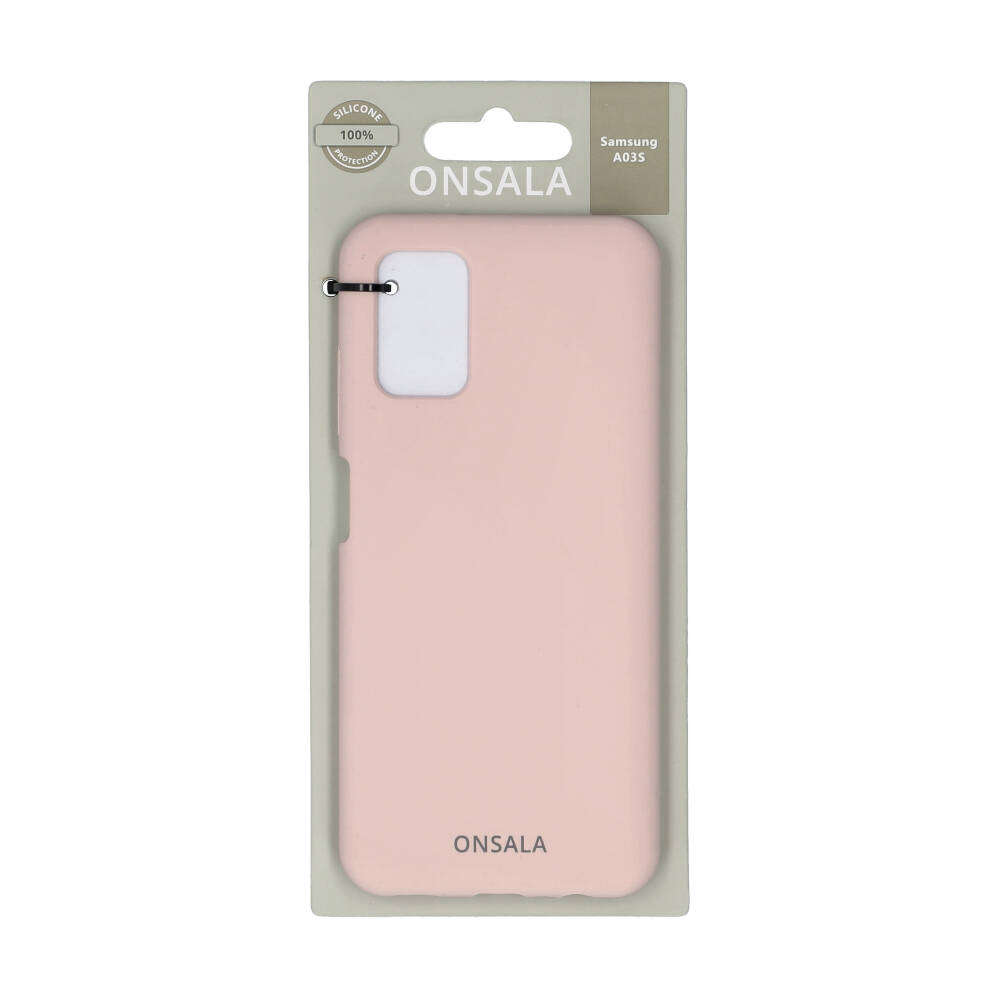 Onsala ONSALA Samsung Galaxy A03s Mobilskal Silikon Sand Rosa