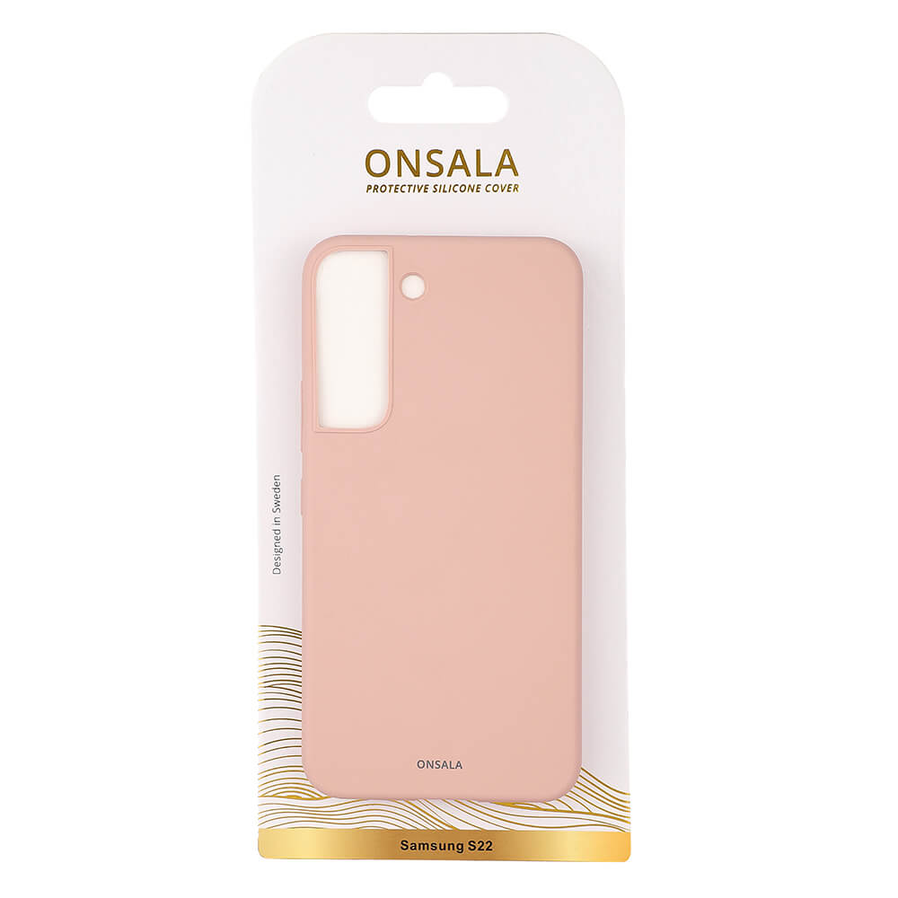 Onsala ONSALA Samsung Galaxy S22 Mobilskal Silikon Sand Rosa