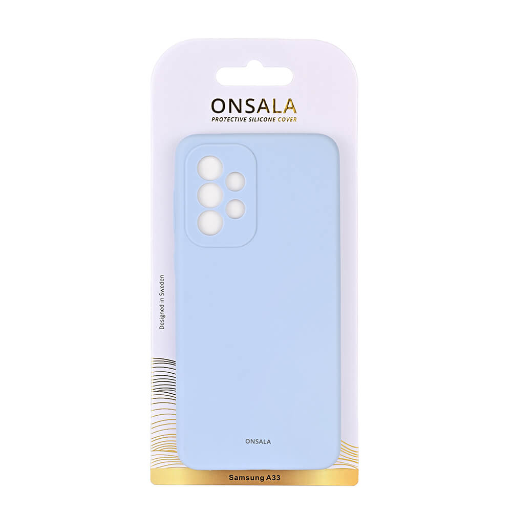 Onsala ONSALA Samsung Galaxy A33 5G Mobilskal Silikon Ljus Blå