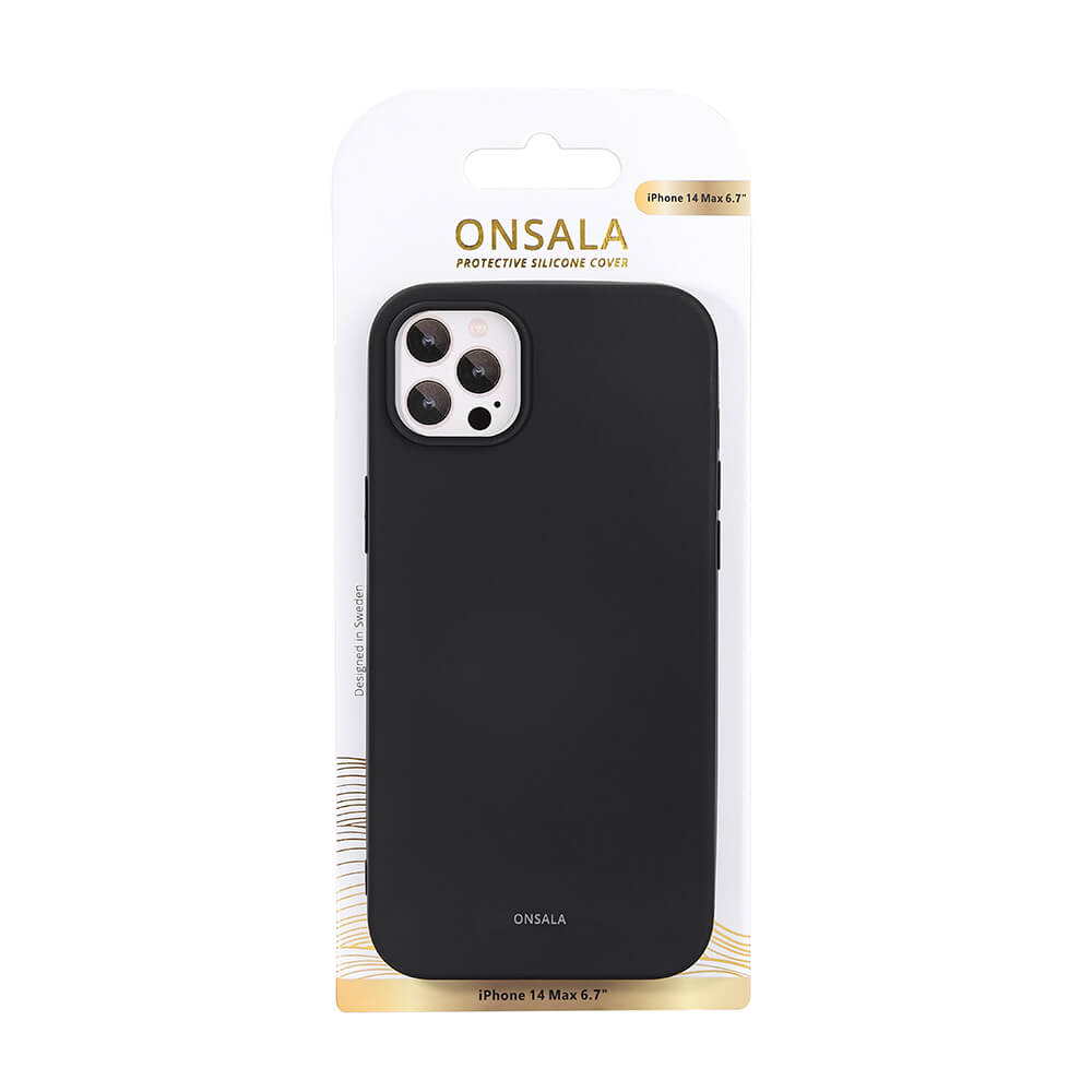 Onsala ONSALA iPhone 14 Plus Mobilskal Silikon Svart