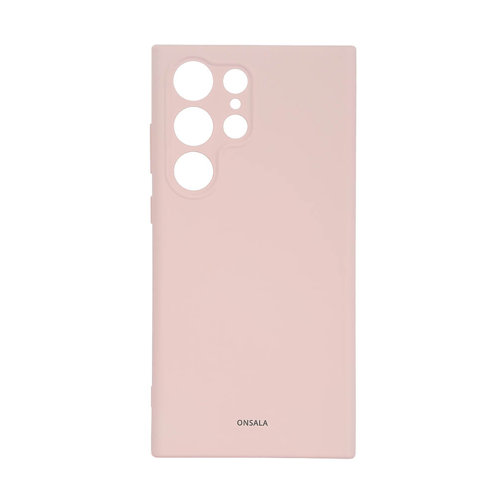 Onsala ONSALA Samsung Galaxy S23 Ultra Mobilskal Silikon Chalk Pink