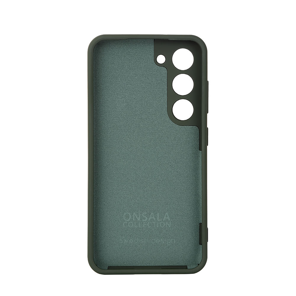 Onsala ONSALA Samsung Galaxy S23 Mobilskal Silikon Mörk Grön