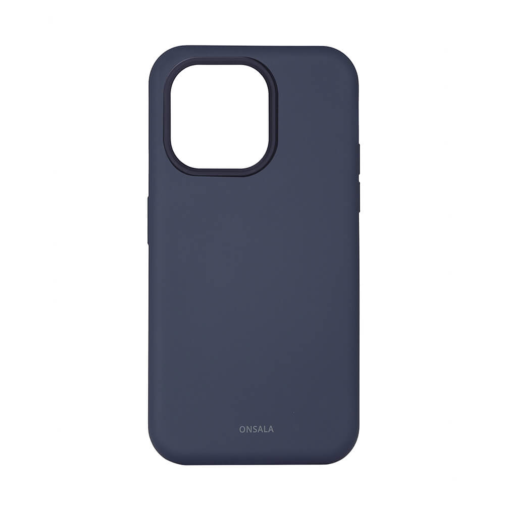Onsala ONSALA iPhone 14 Pro Mobilskal Silikon Mörk Blå