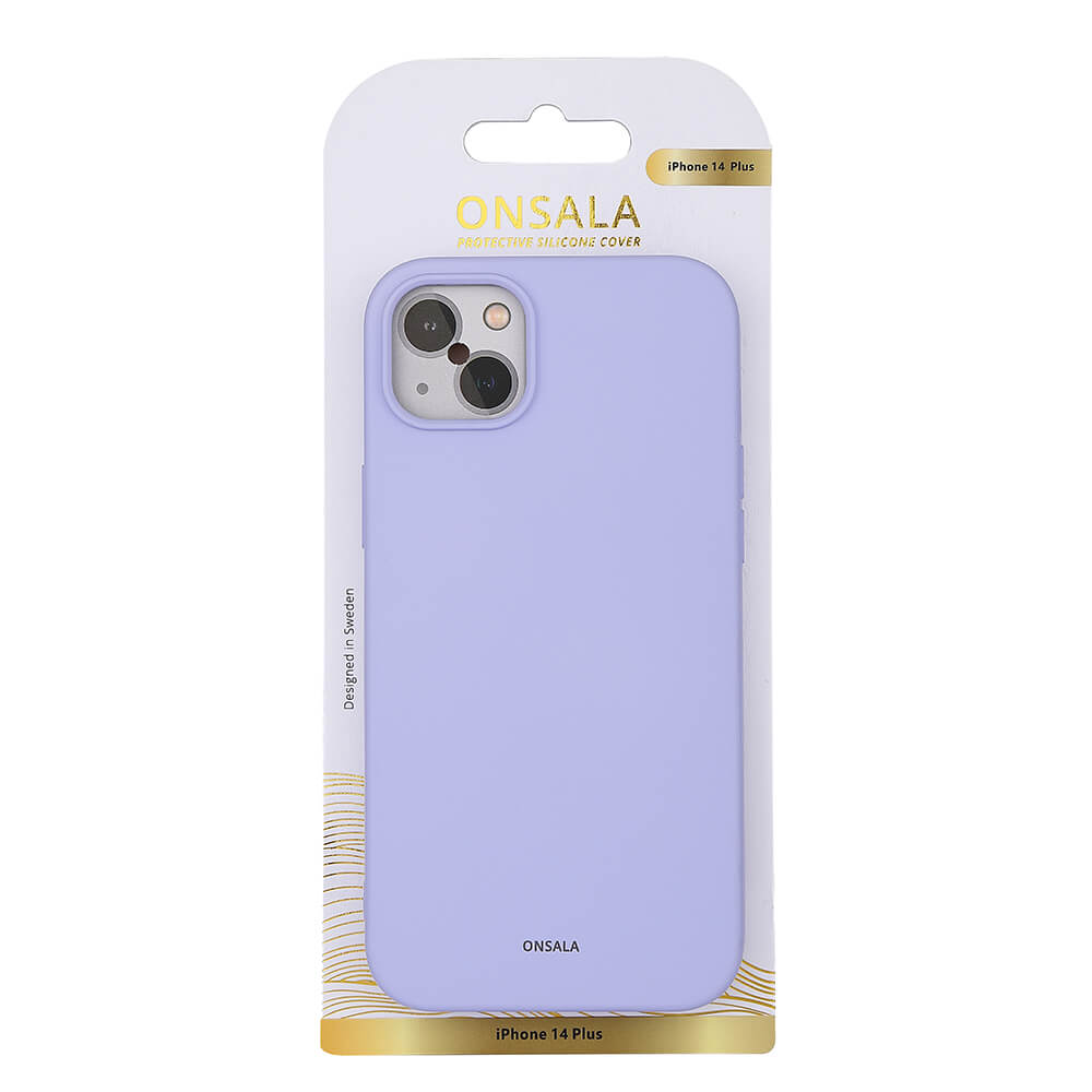 Onsala ONSALA iPhone 14 Plus Mobilskal Silikon Lila