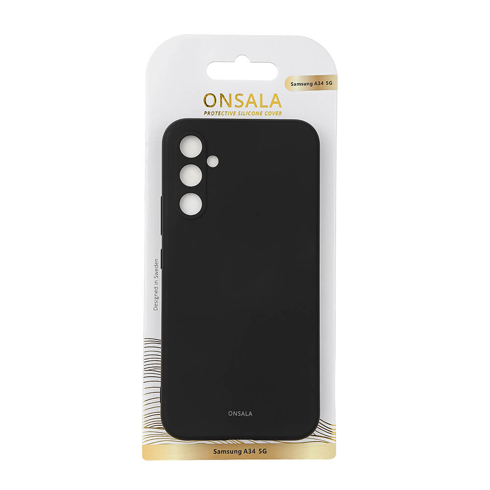 Onsala ONSALA Galaxy A34 5G Mobilskal Silikon Svart