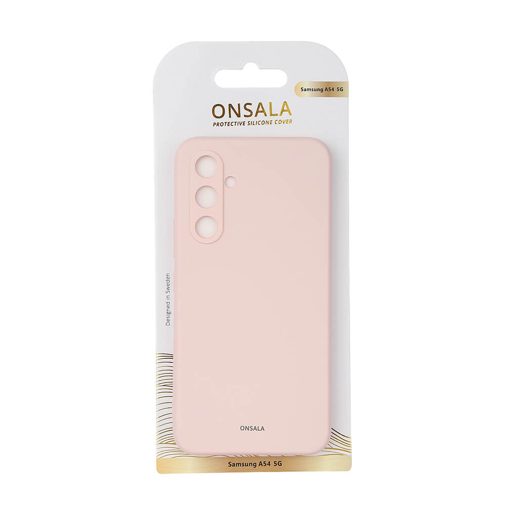 Onsala ONSALA Galaxy A54 5G Mobilskal Silikon Chalk Pink