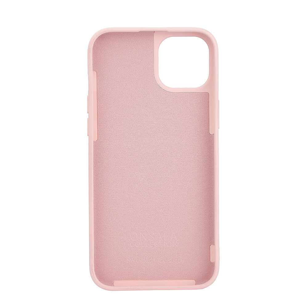 Onsala ONSALA iPhone 15 Plus MagSafe Skal Med Silikonyta Chalk Pink
