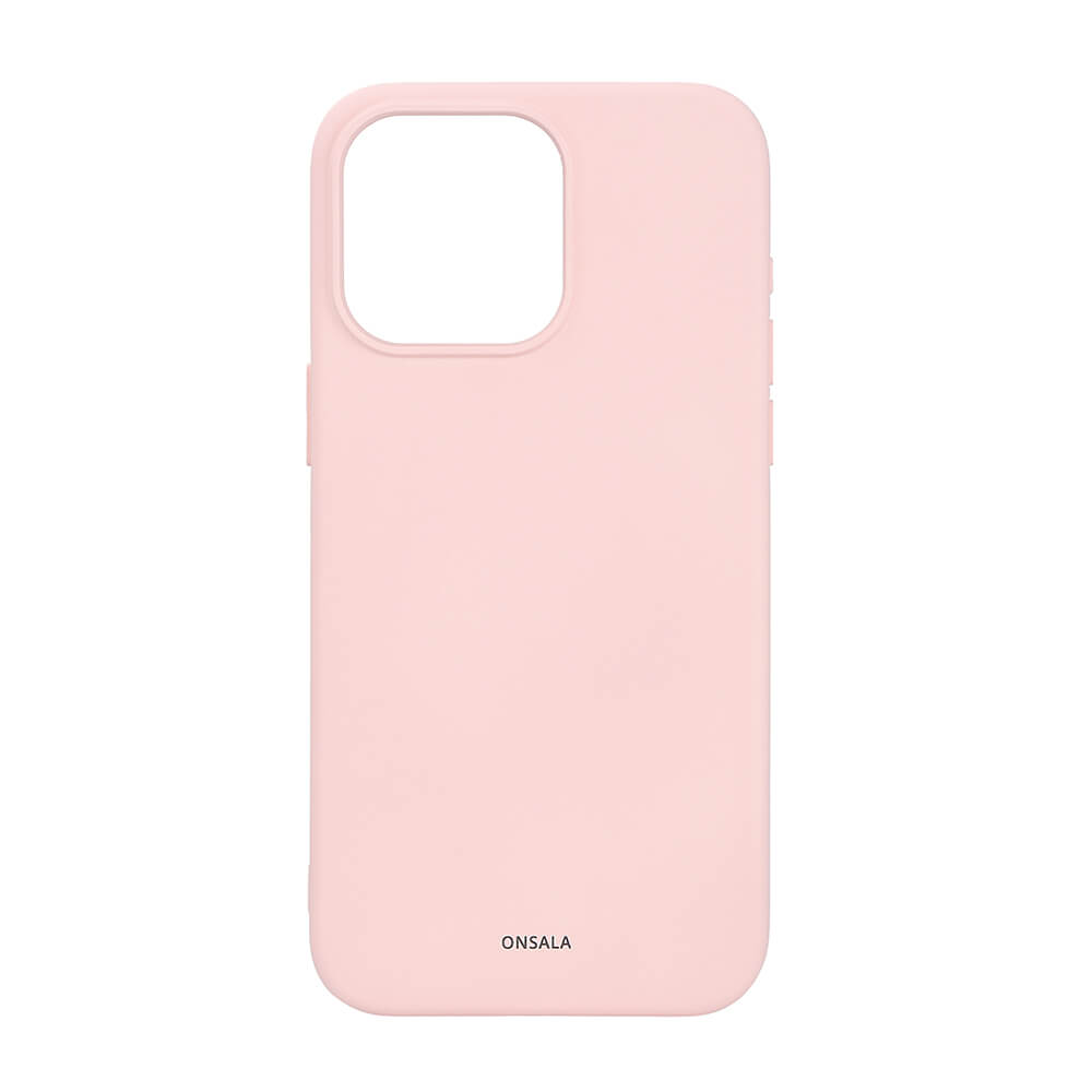 Onsala ONSALA iPhone 15 Pro Max MagSafe Skal Med Silikonyta Chalk Pink