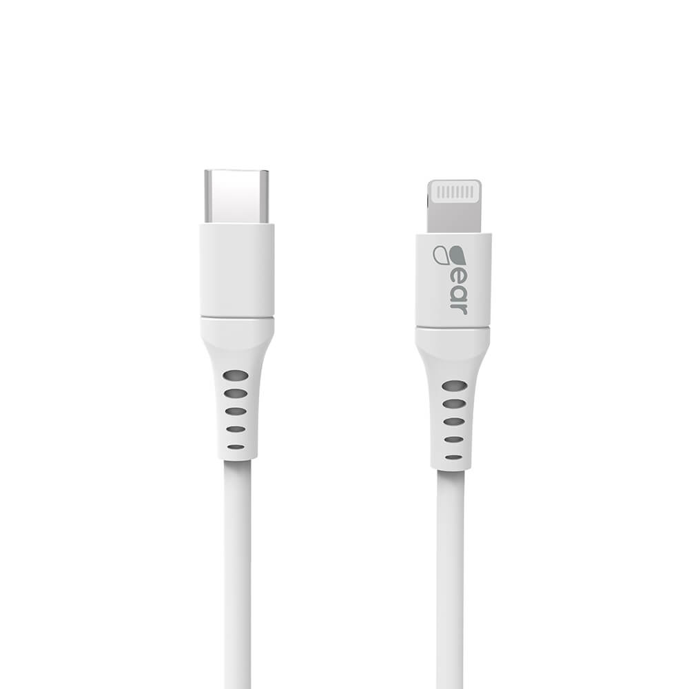 Gear GEAR 18W Laddkabel MFi USB-C - Lightning 2m Vit