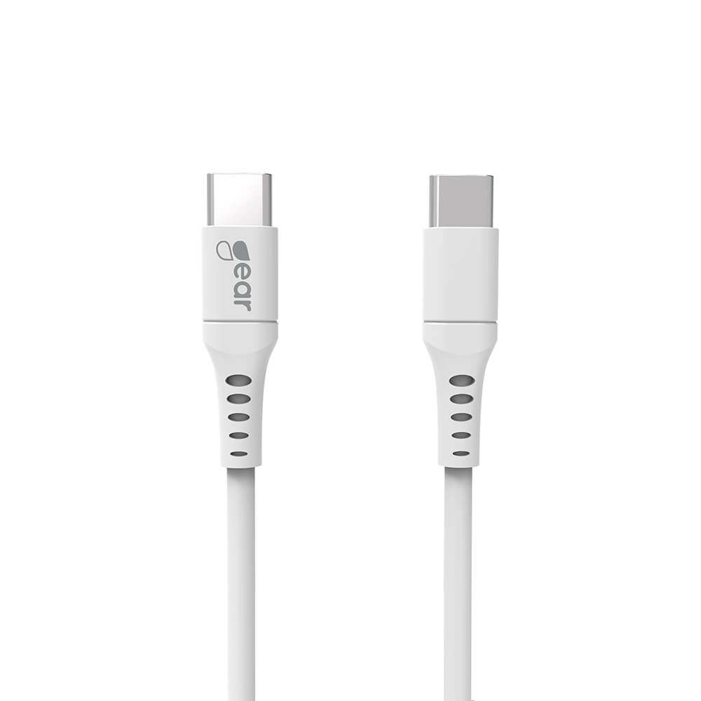 Gear GEAR Laddkabel USB-C - USB-C 1m Vit
