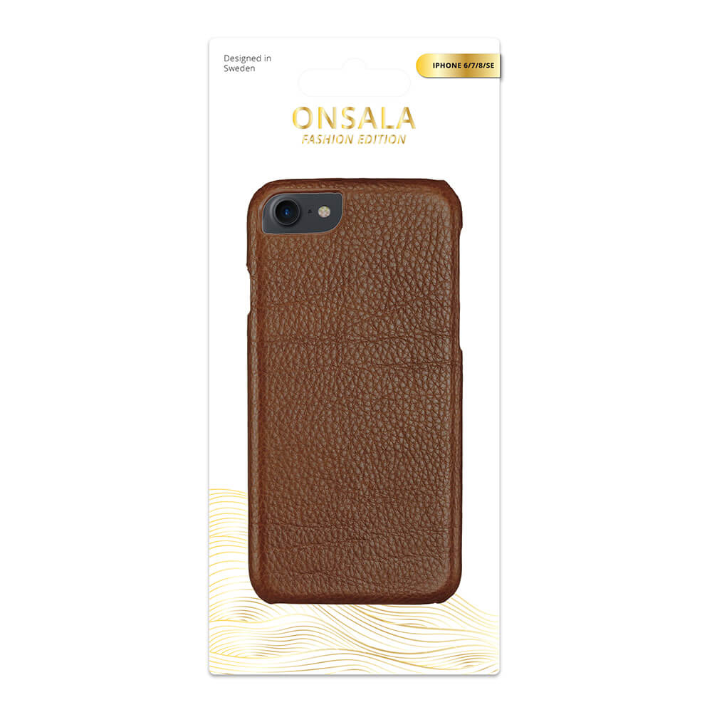 Onsala ONSALA iPhone 6/7/8/SE Skal Äkta Läder Brun