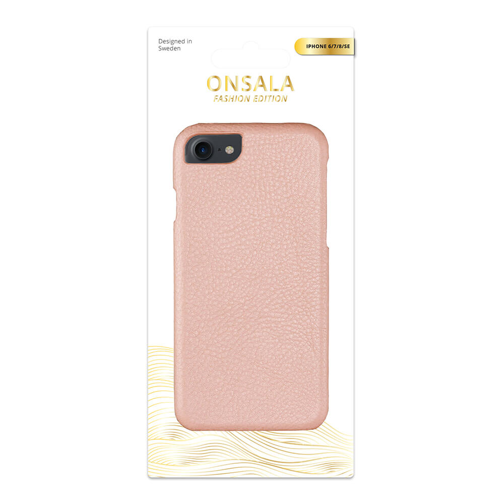 Onsala ONSALA iPhone 6/7/8/SE Skal Äkta Läder Roséguld