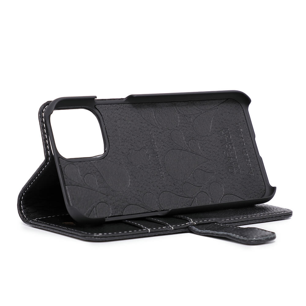 Onsala ONSALA iPhone 11 Pro Fodral Äkta Läder Svart