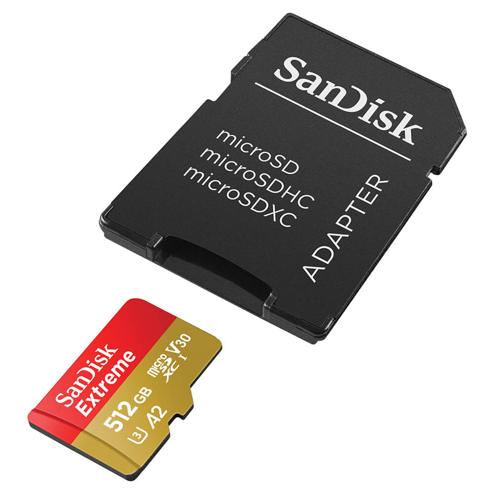 SanDisk SanDisk MicroSDXC Extreme 512 GB 190MB/s Inkl. Adapter