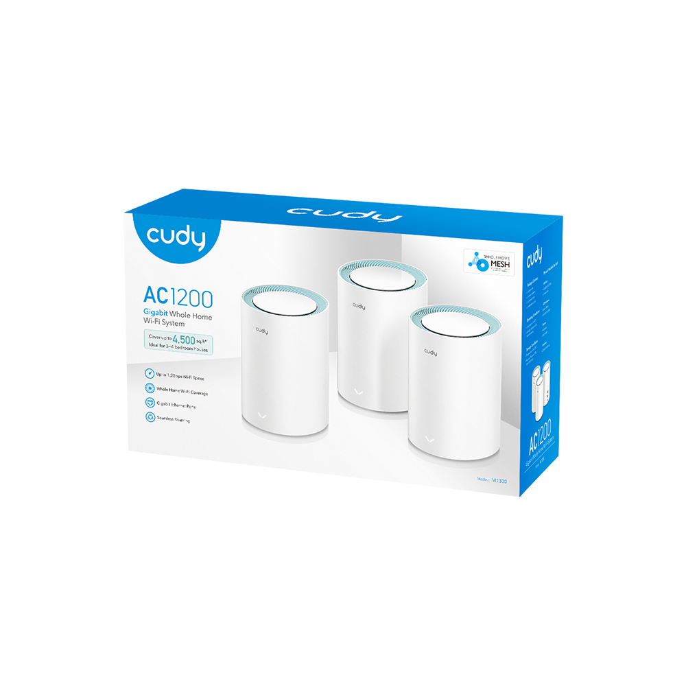 Cudy Cudy Mesh Solution M1300 3-pack AC1200 Gigabit Vit