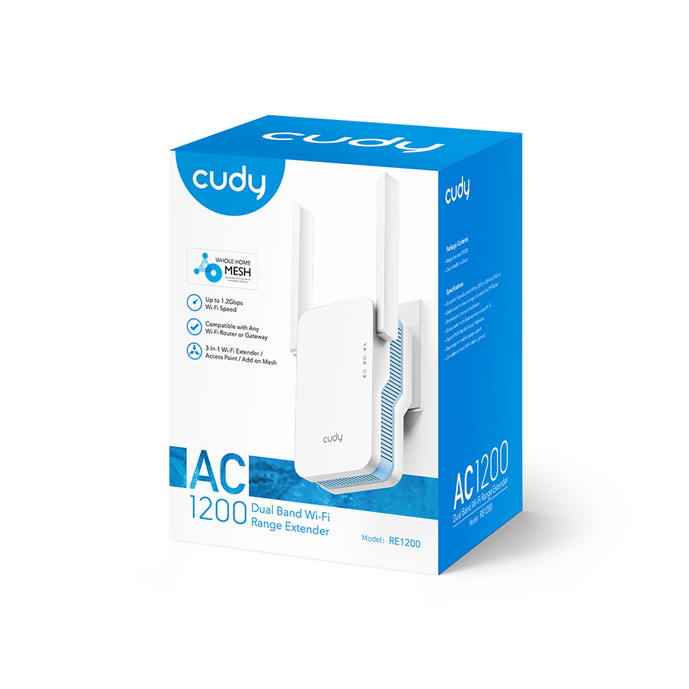 Cudy Cudy Wi-Fi Extender RE1200 AC1200 Mesh Vit