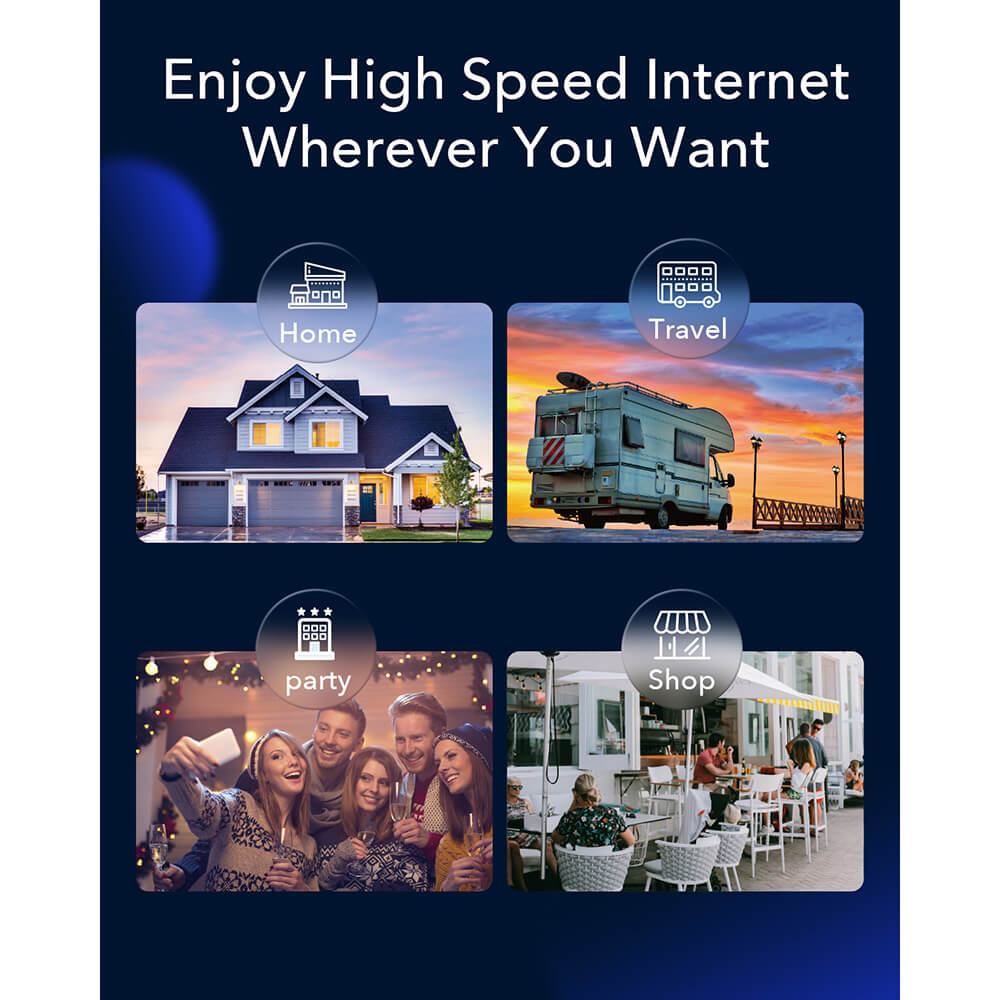 Cudy Cudy 5G Router P5 Rel 16 AX3000 Gigabit Dual-SIM Svart