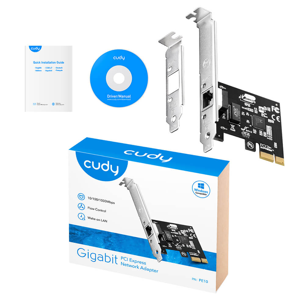 Cudy Cudy Adapter PCI-E PE25 2.5 Gigabit 1P Low Profile