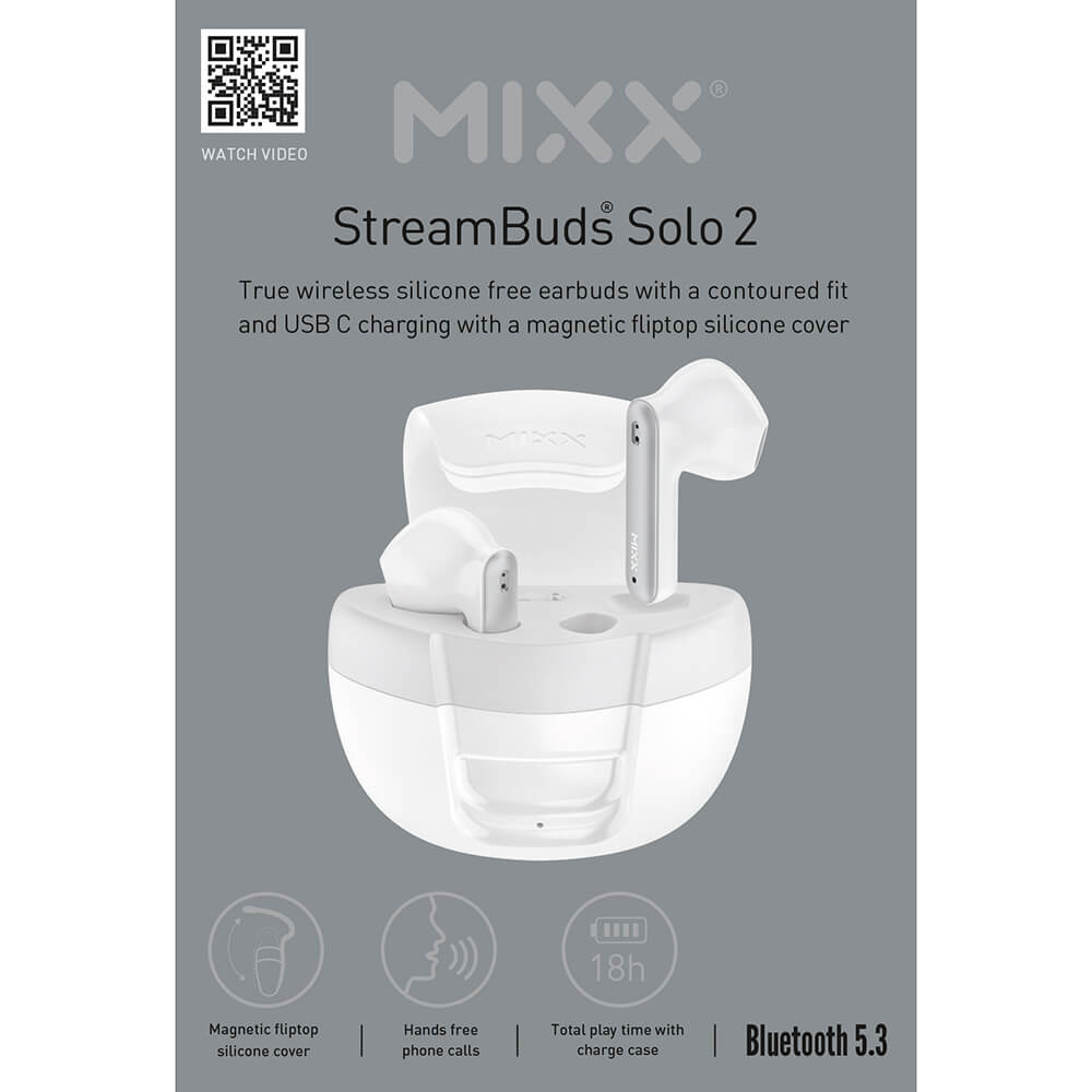 MIXX MIXX In-Ear TWS Hörlurar Solo 2 Vit